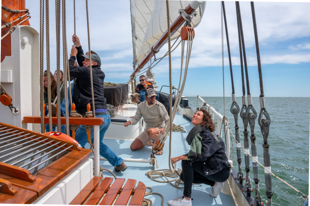 zeilen op de Waddenzee bij Terschelling